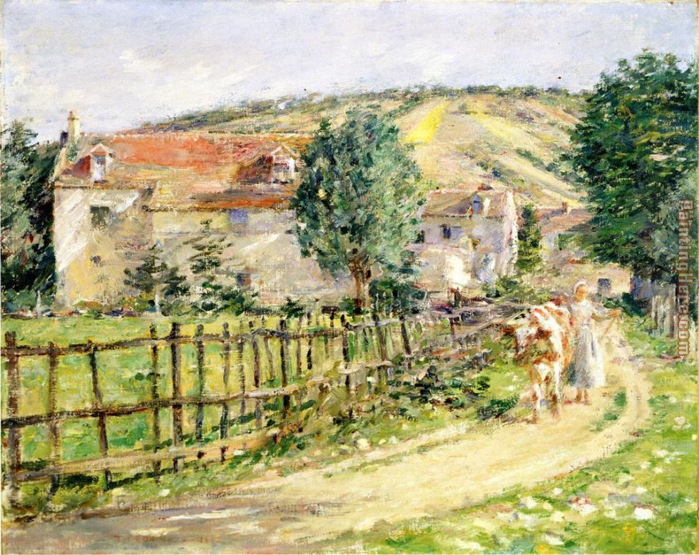 Road by the Mill painting - Theodore Robinson Road by the Mill art painting